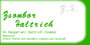 zsombor haltrich business card